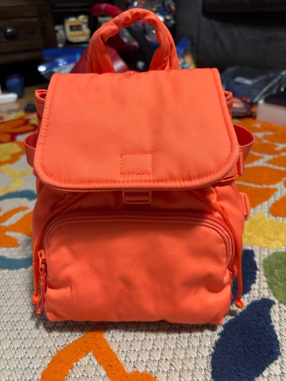 Vera bradley mini utility backpack orange